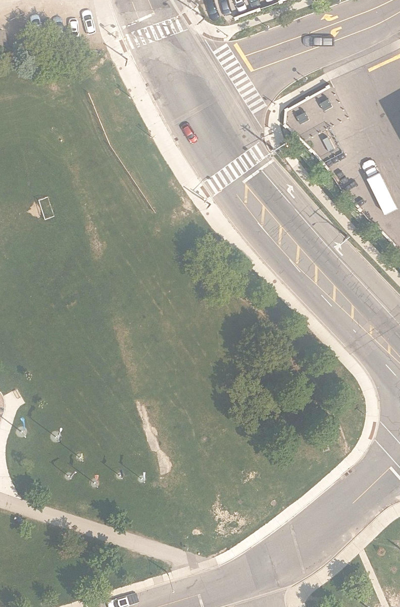Maple Claire Park — aerial / top-down view