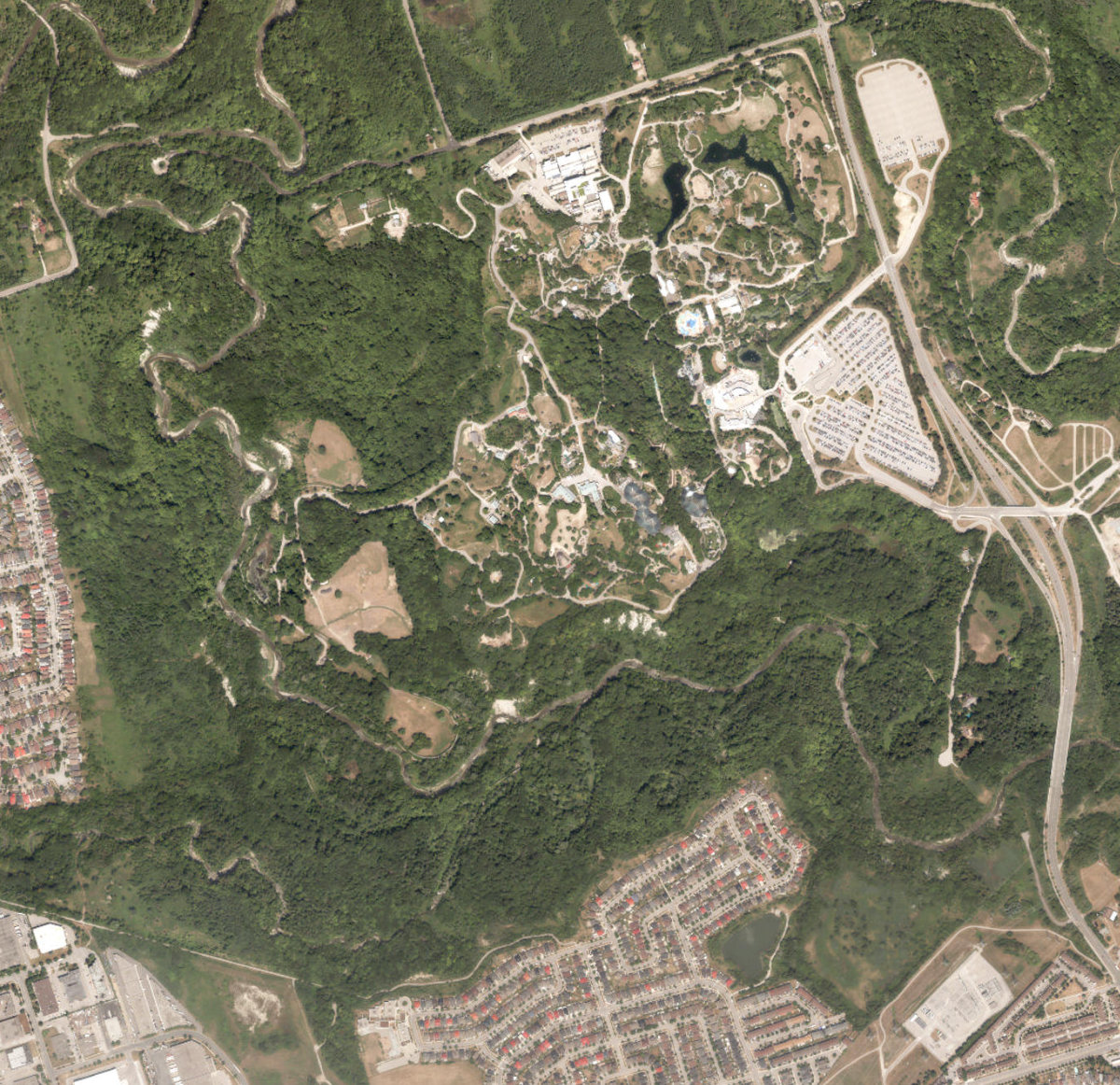 Toronto Zoo — aerial / top-down view