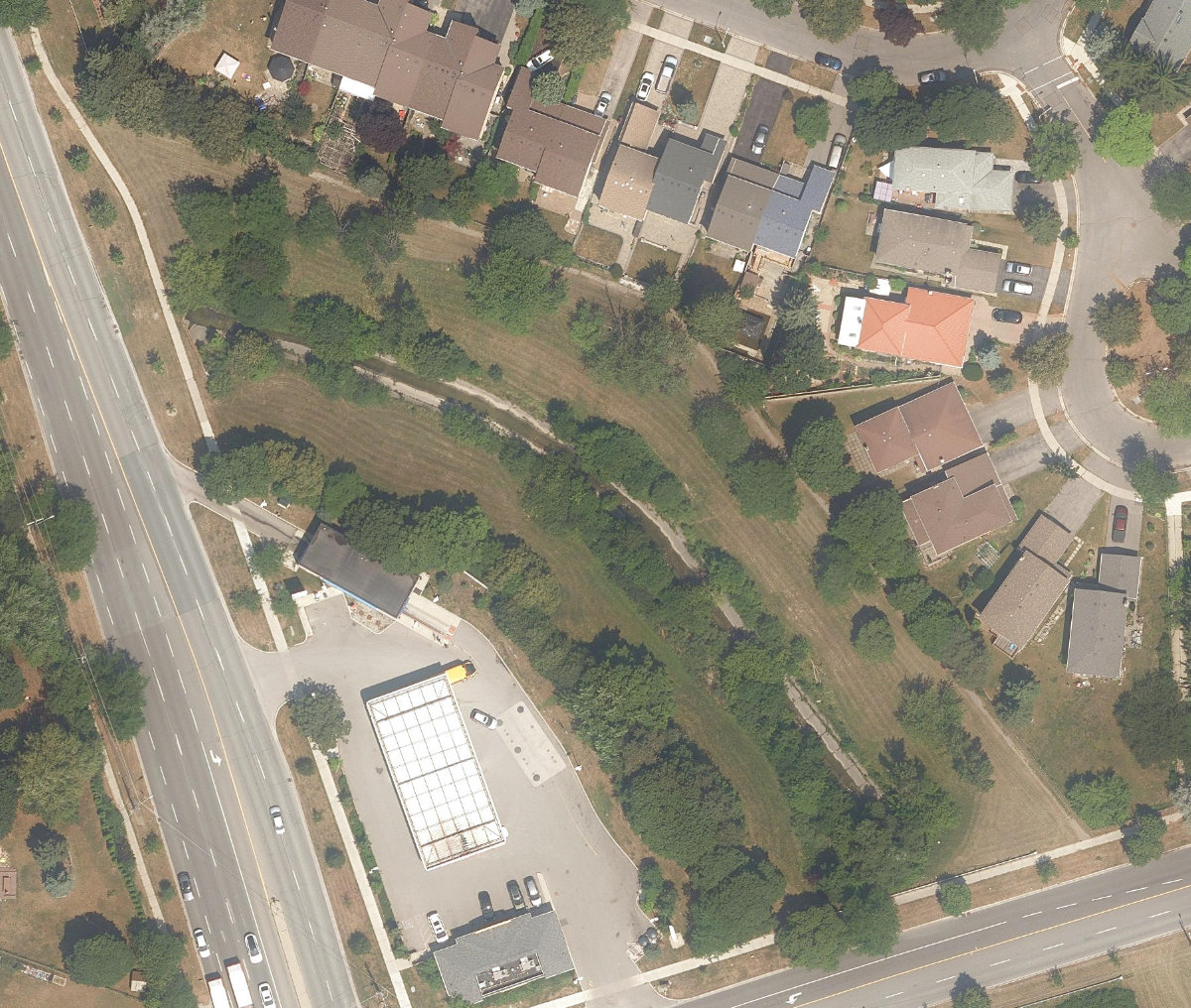 East Highland Creek Watercourse — site photograph