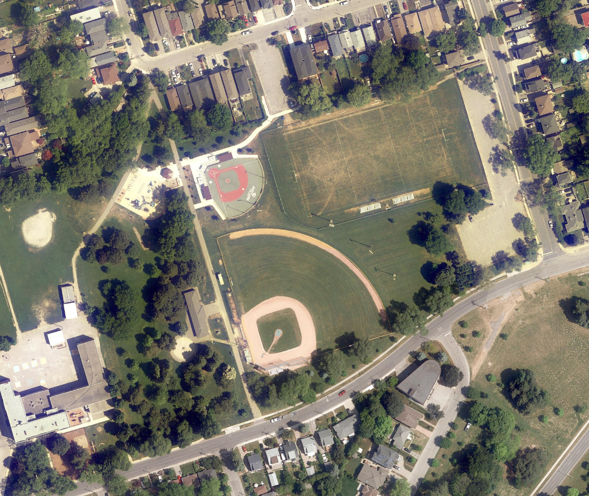 Highview Park — aerial / top-down view
