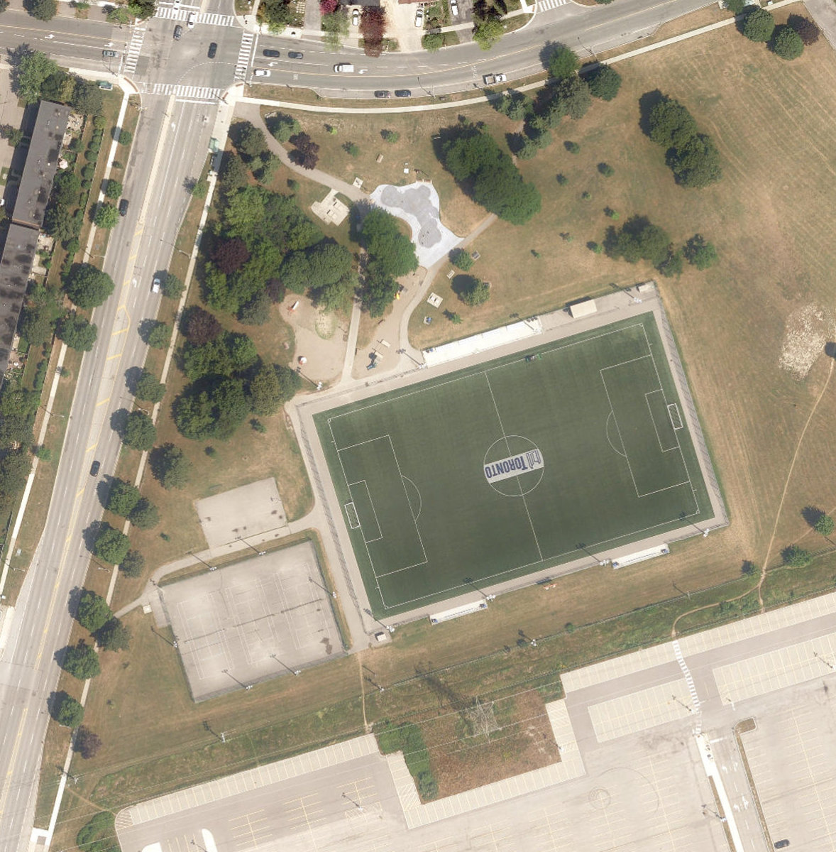 Mcnicoll Park — aerial / top-down view