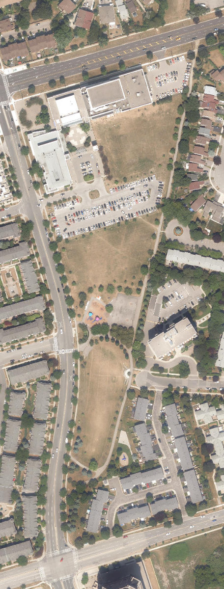 Rosebank Park — aerial / top-down view