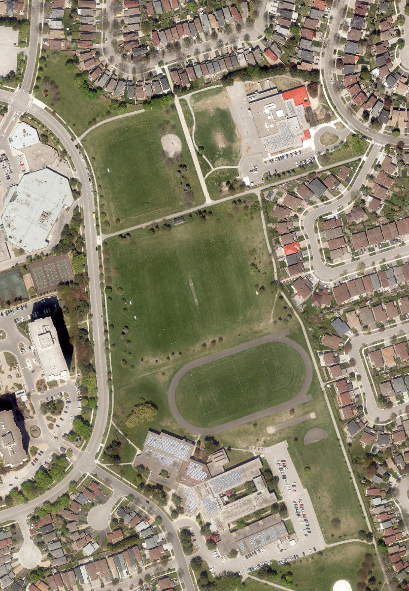 Terry Fox Park — aerial / top-down view