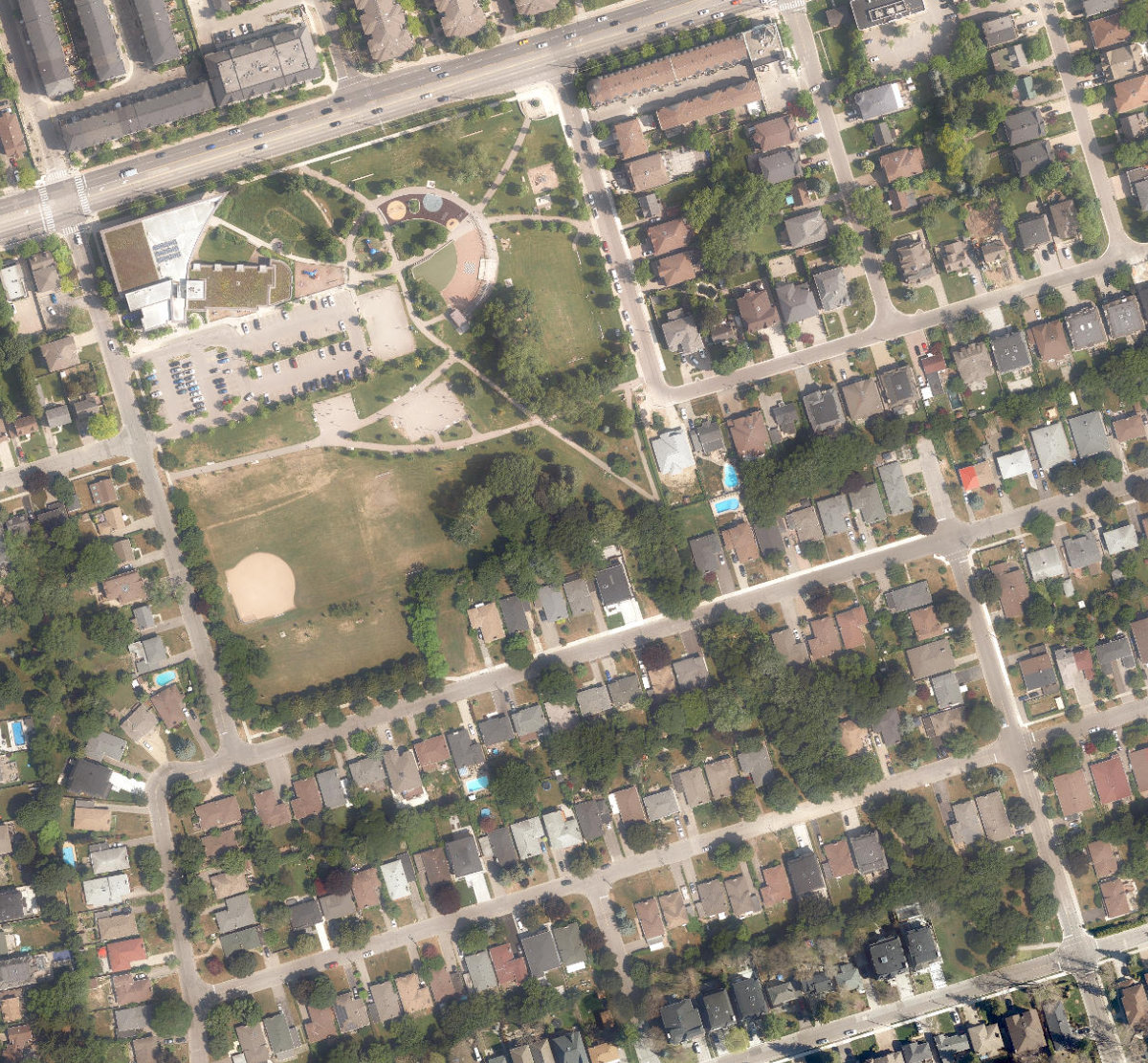Edithvale Park — aerial / top-down view