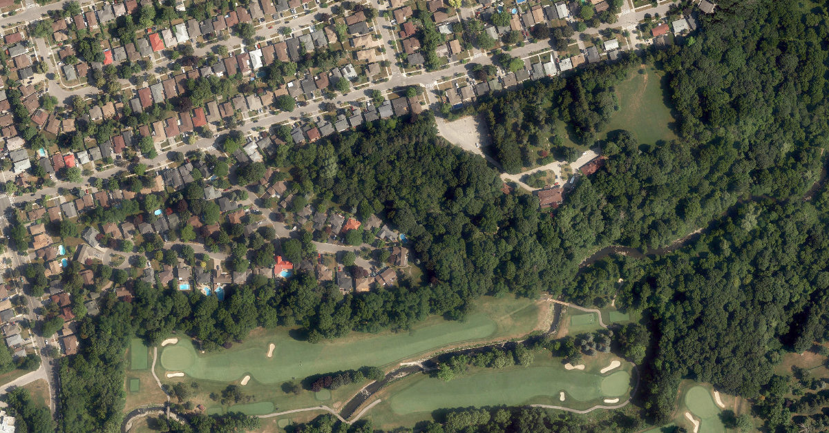 Cedar Ridge Park — aerial / top-down view