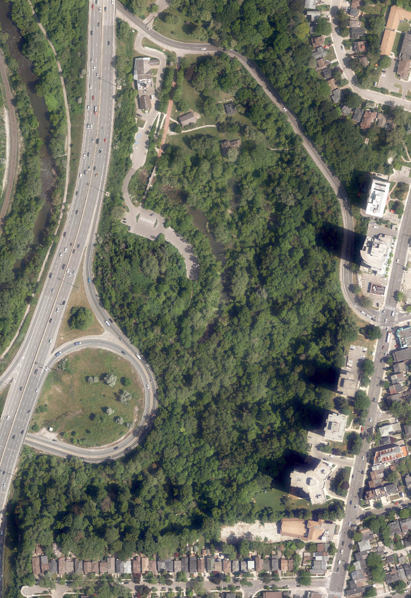 Todmorden Mills Park — site photograph