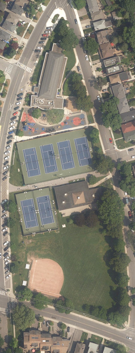 Trace Manes Park — aerial / top-down view