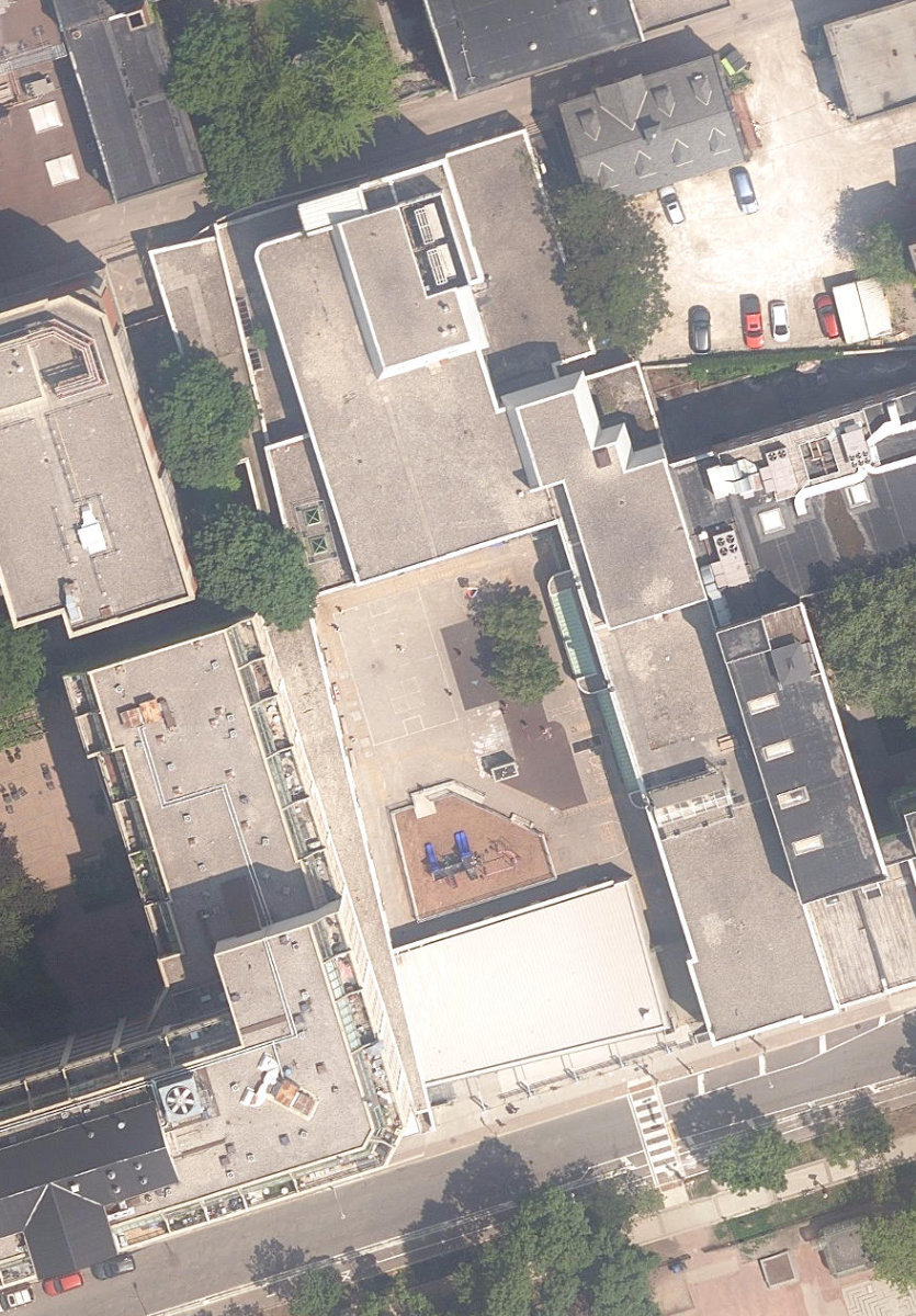 ST. LAWRENCE COMMUNITY RECREATION CENTRE - Building Grounds — aerial / top-down view