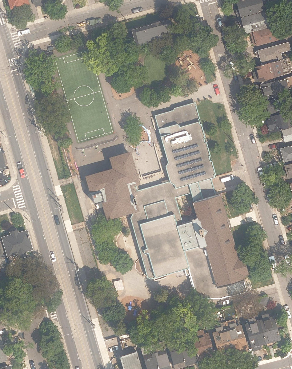 HILLCREST COMMUNITY CENTRE - Building Grounds — aerial / top-down view