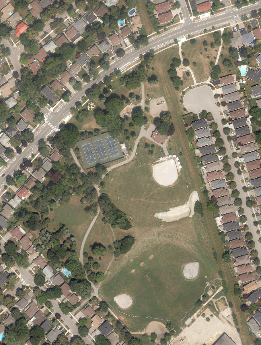 Bridlewood Park — aerial / top-down view