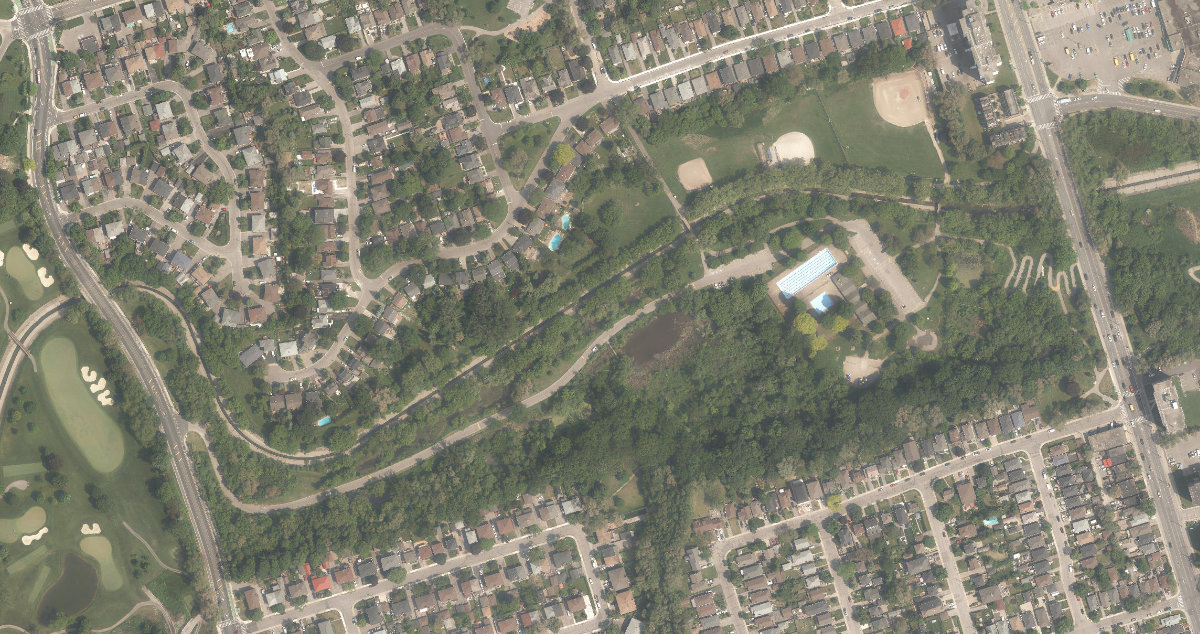 Smythe Park — aerial / top-down view