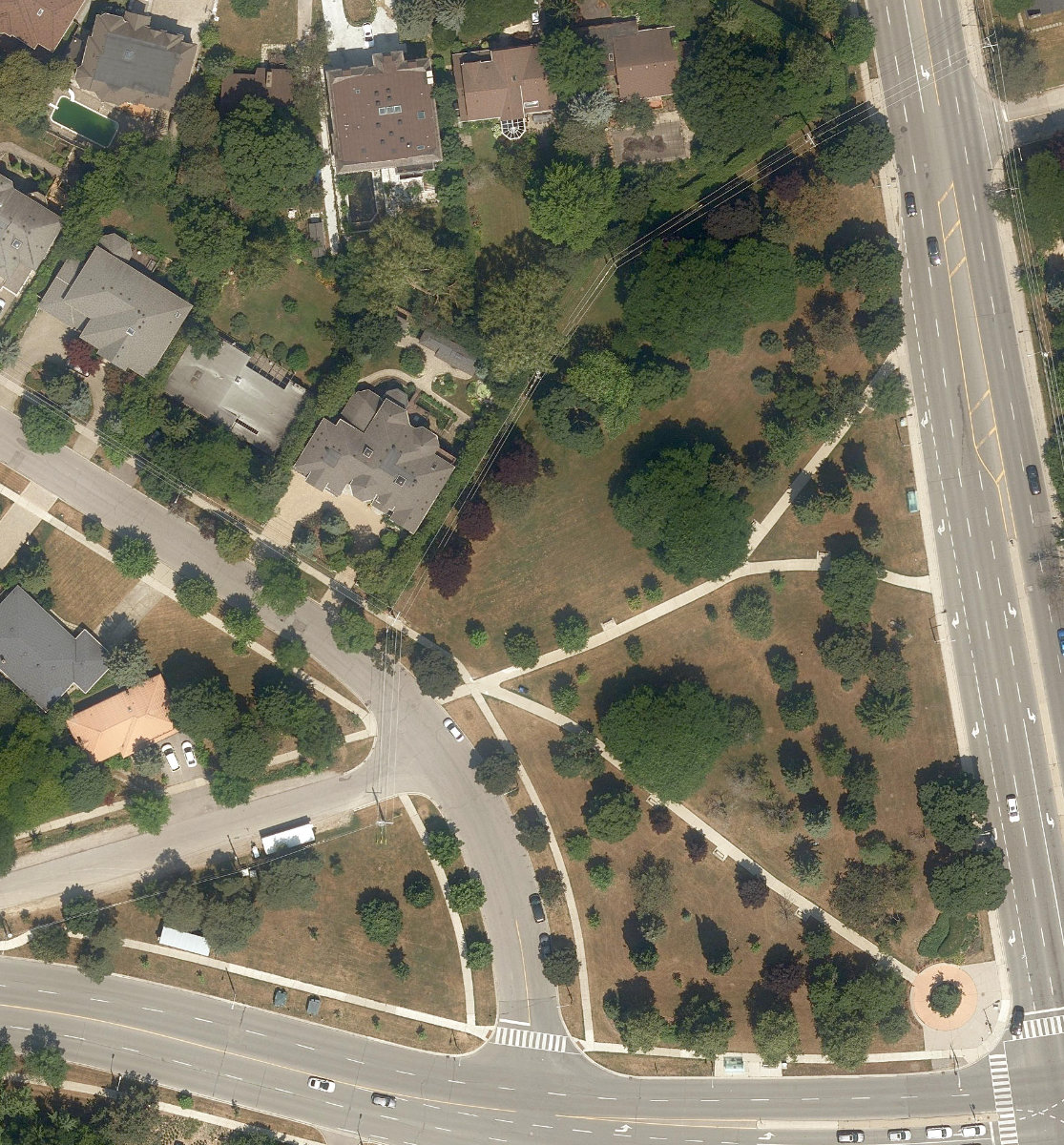 Mike Bela Park — aerial / top-down view