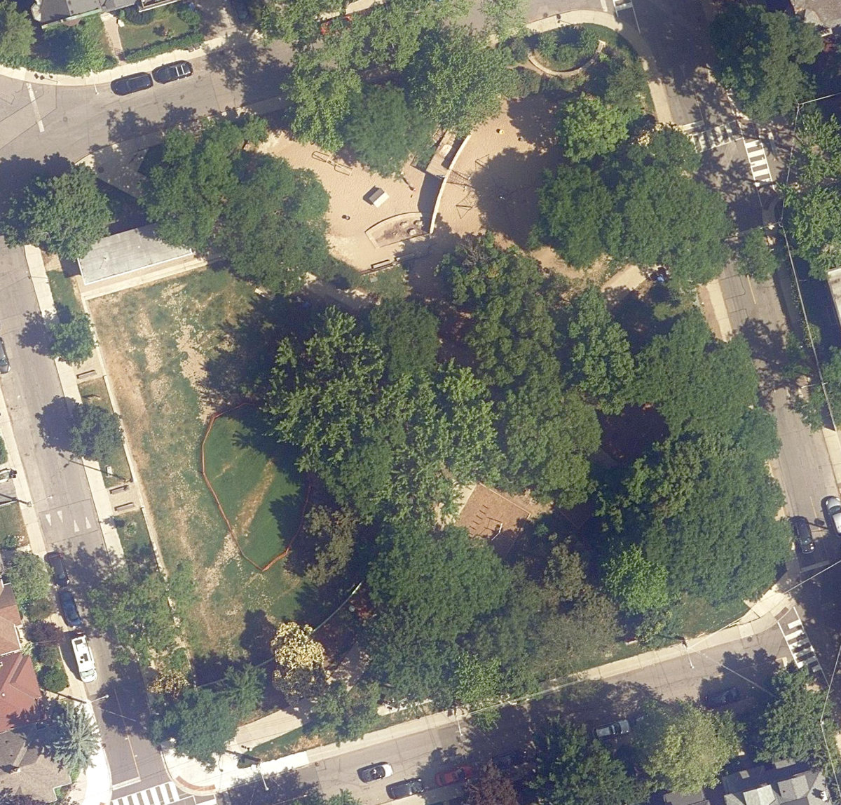 Jean Sibelius Square — aerial / top-down view