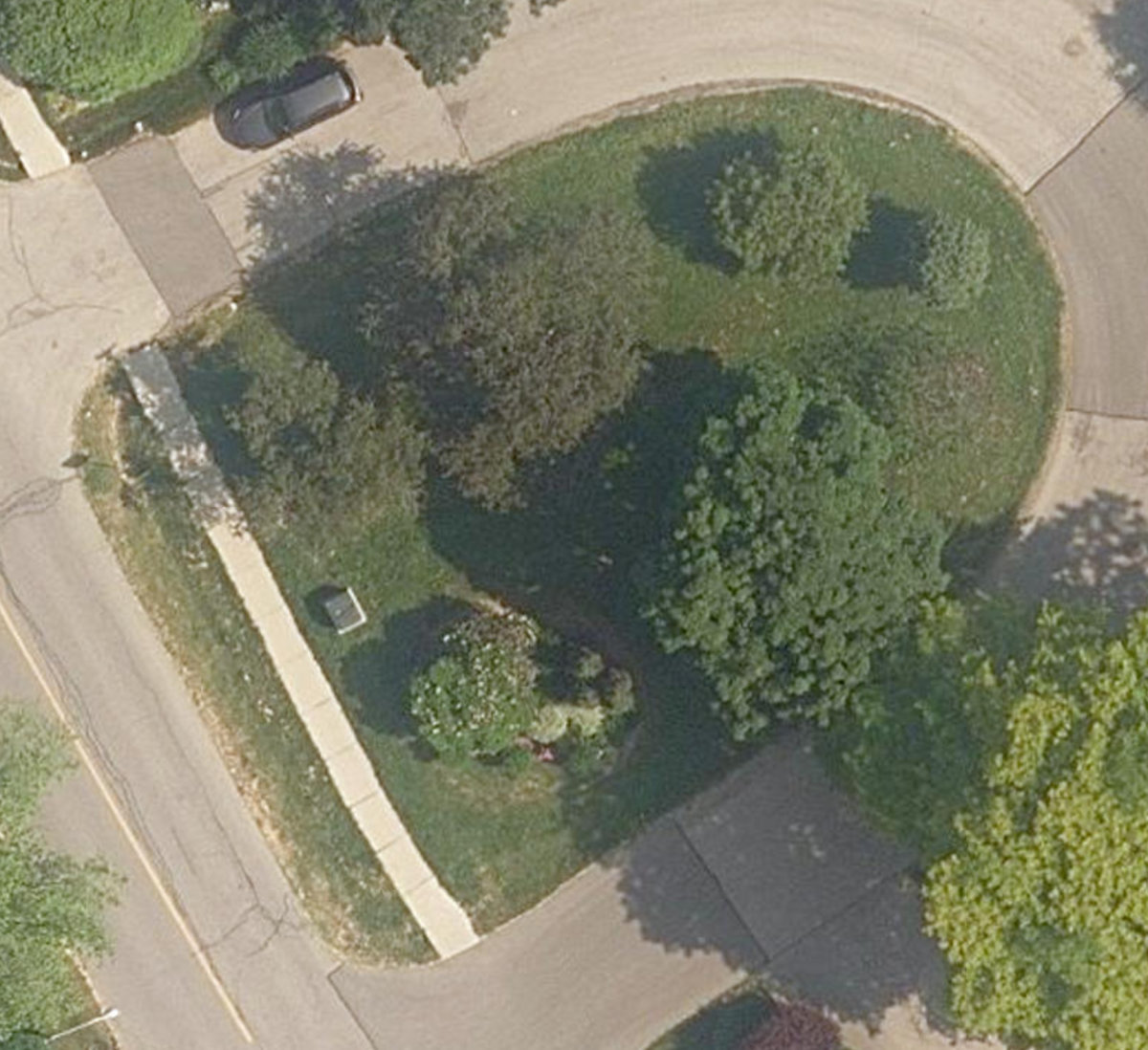 Bemersyde Drive Cul-De-Sac — site photograph