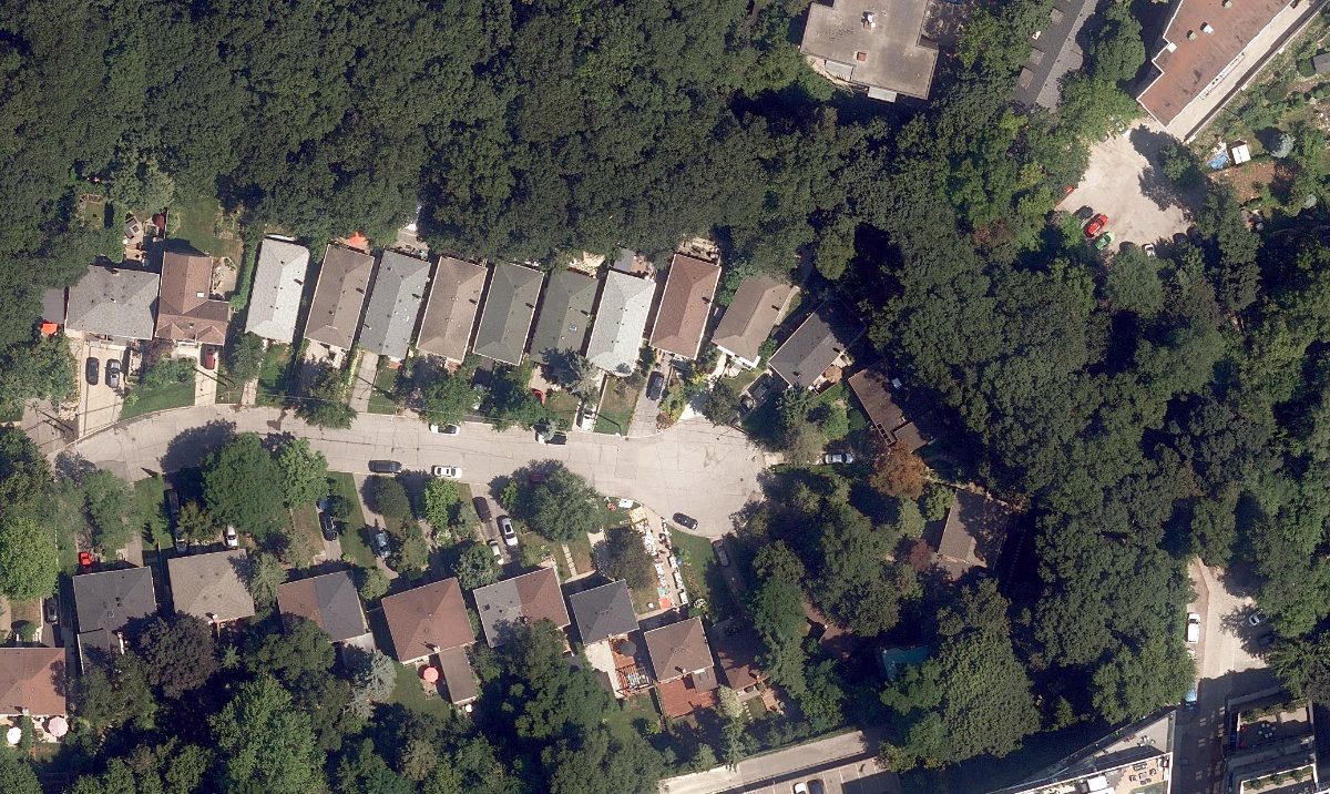 Glen Davis Ravine — aerial / top-down view