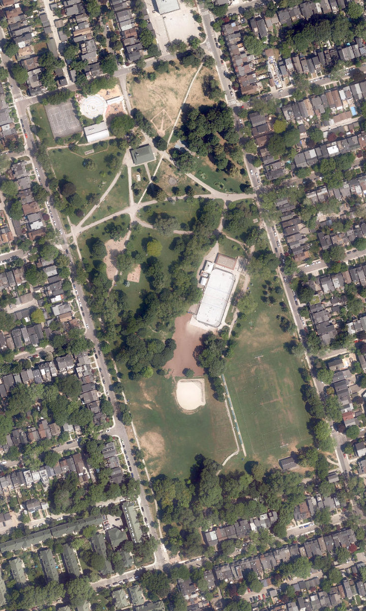 Withrow Park — aerial / top-down view