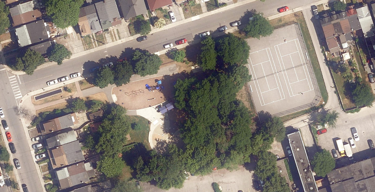 Coleman Park — aerial / top-down view