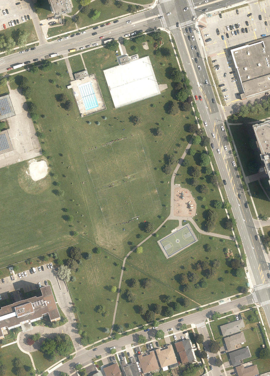 Westgrove Park — aerial / top-down view