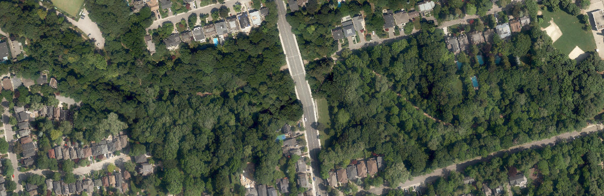 Blythwood - Sherwood Ravine — aerial / top-down view
