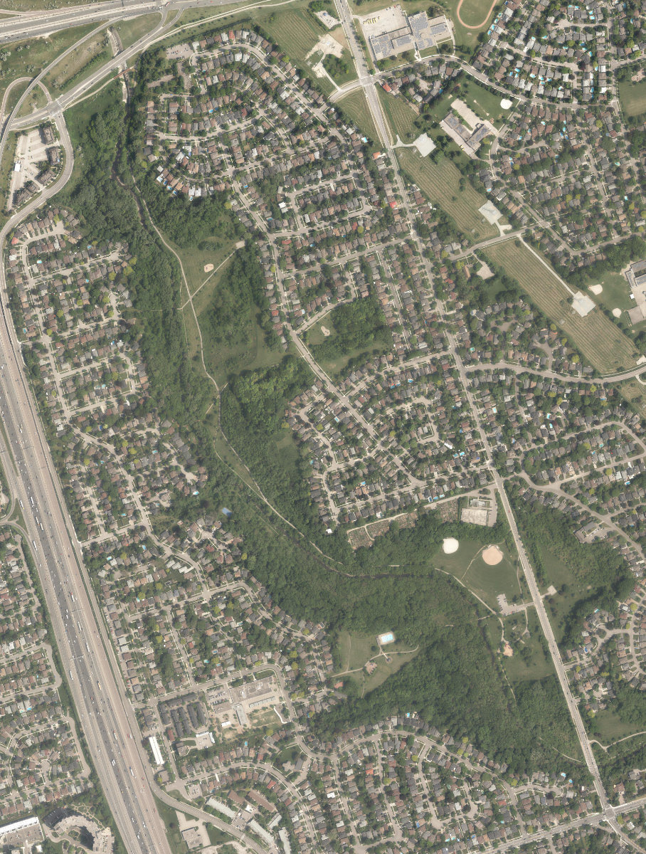 West Deane Park — aerial / top-down view