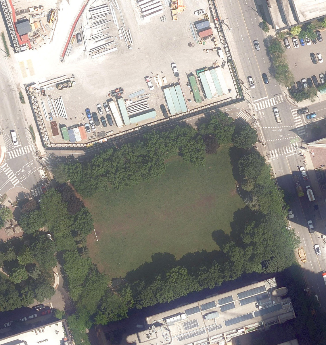 Parliament Square Park — aerial / top-down view