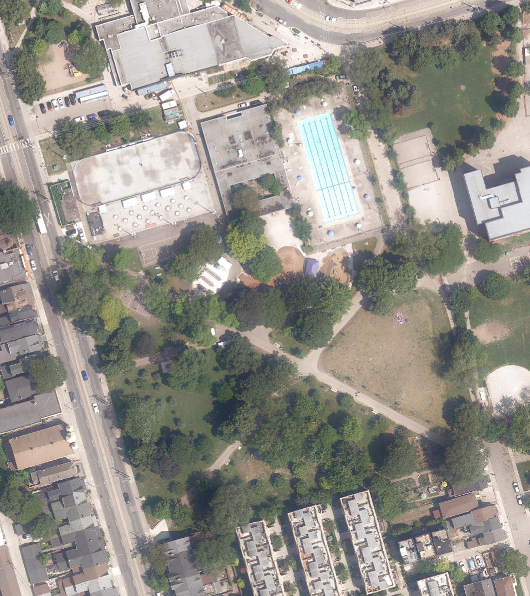 Alexandra Park — aerial / top-down view