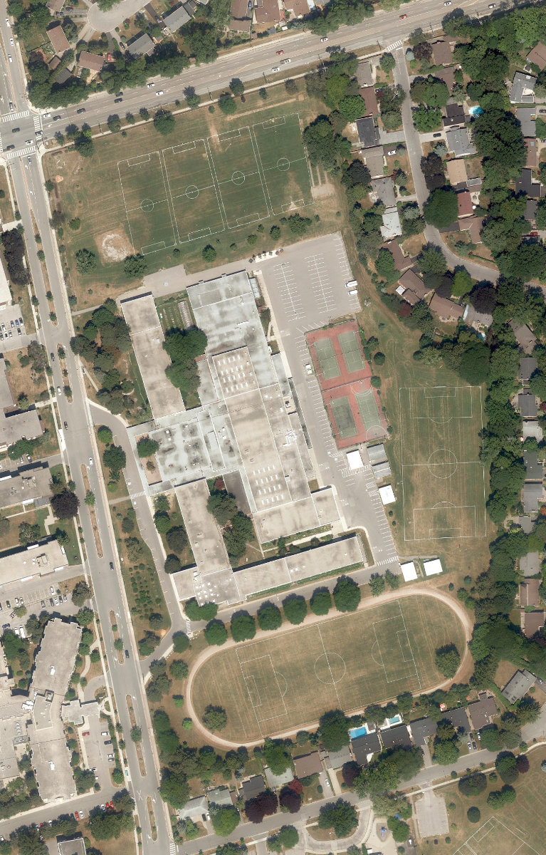 DON MILLS MIDDLE SCHOOL - Building Grounds — site photograph