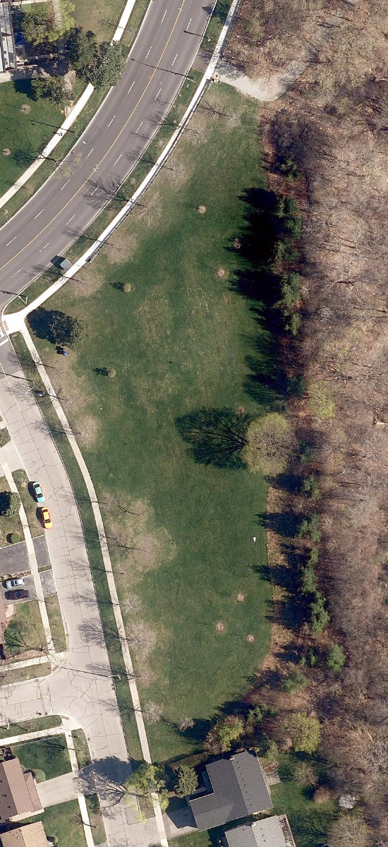 Garland Park — aerial / top-down view