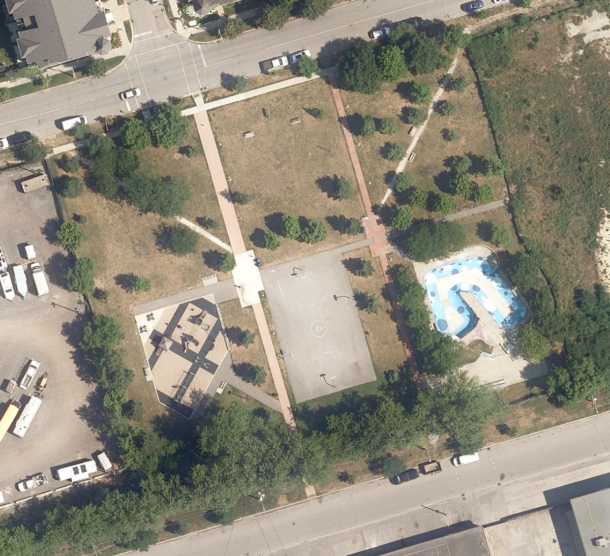 Leonard Linton Park — aerial / top-down view