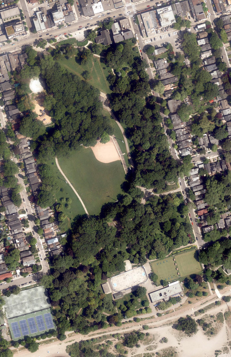 Kew Gardens — aerial / top-down view