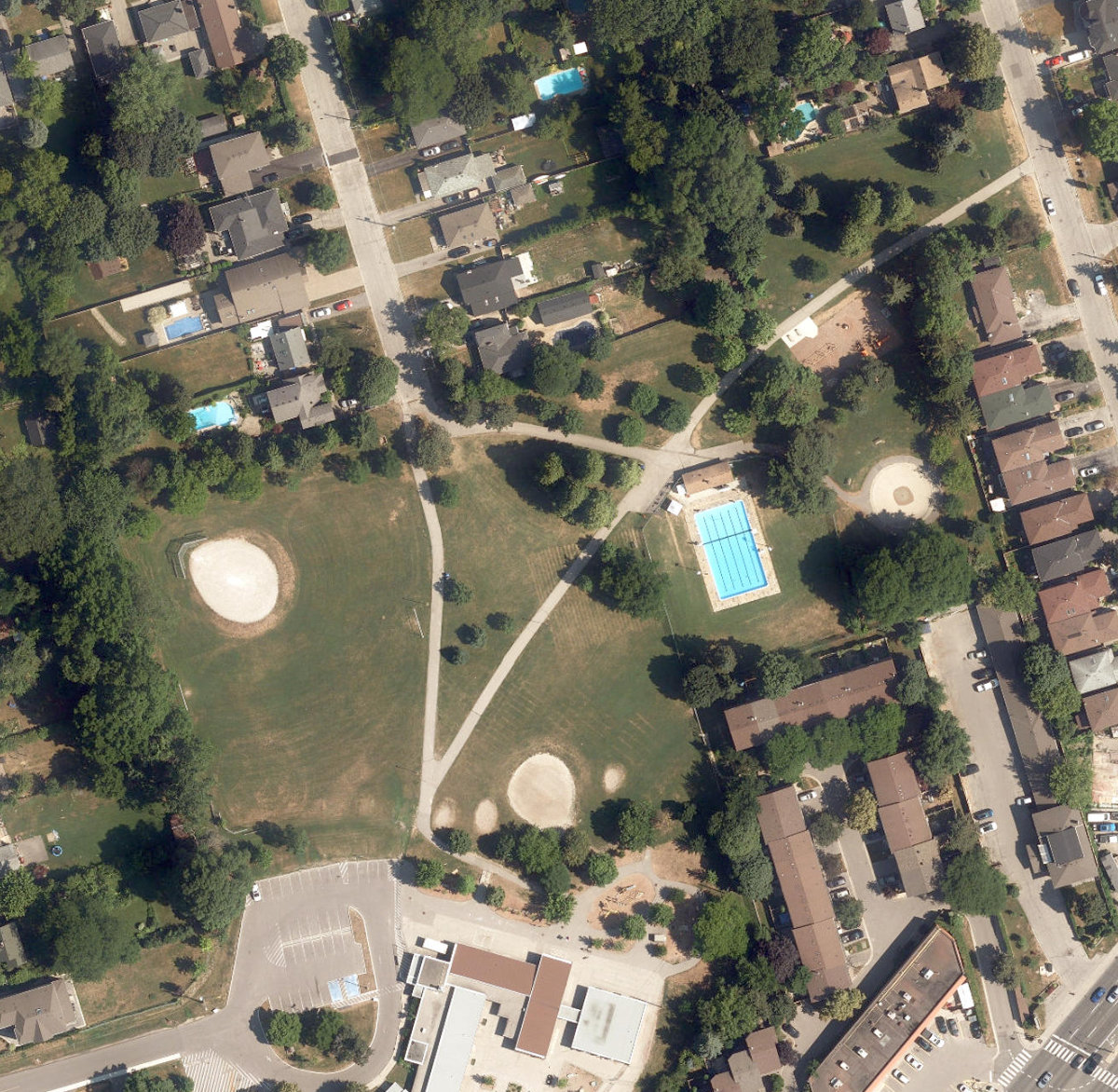 Halbert Park — aerial / top-down view