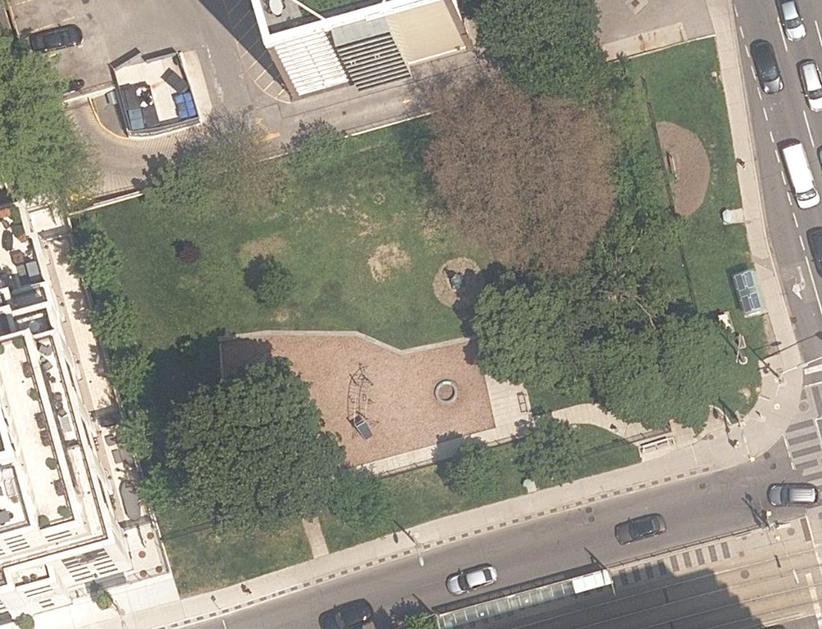 Glenn Gould Park — aerial / top-down view