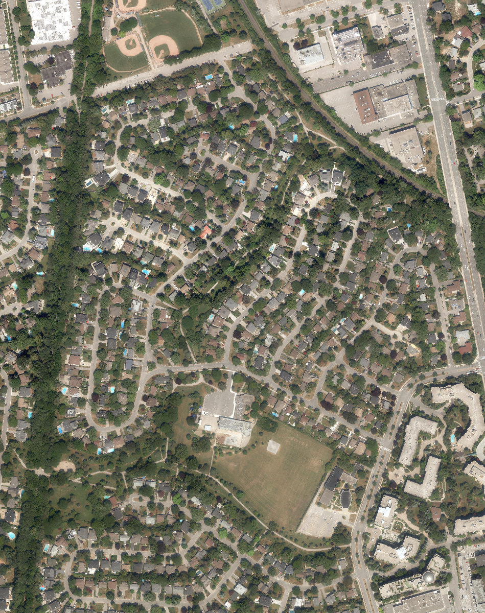 Duncairn Park — aerial / top-down view