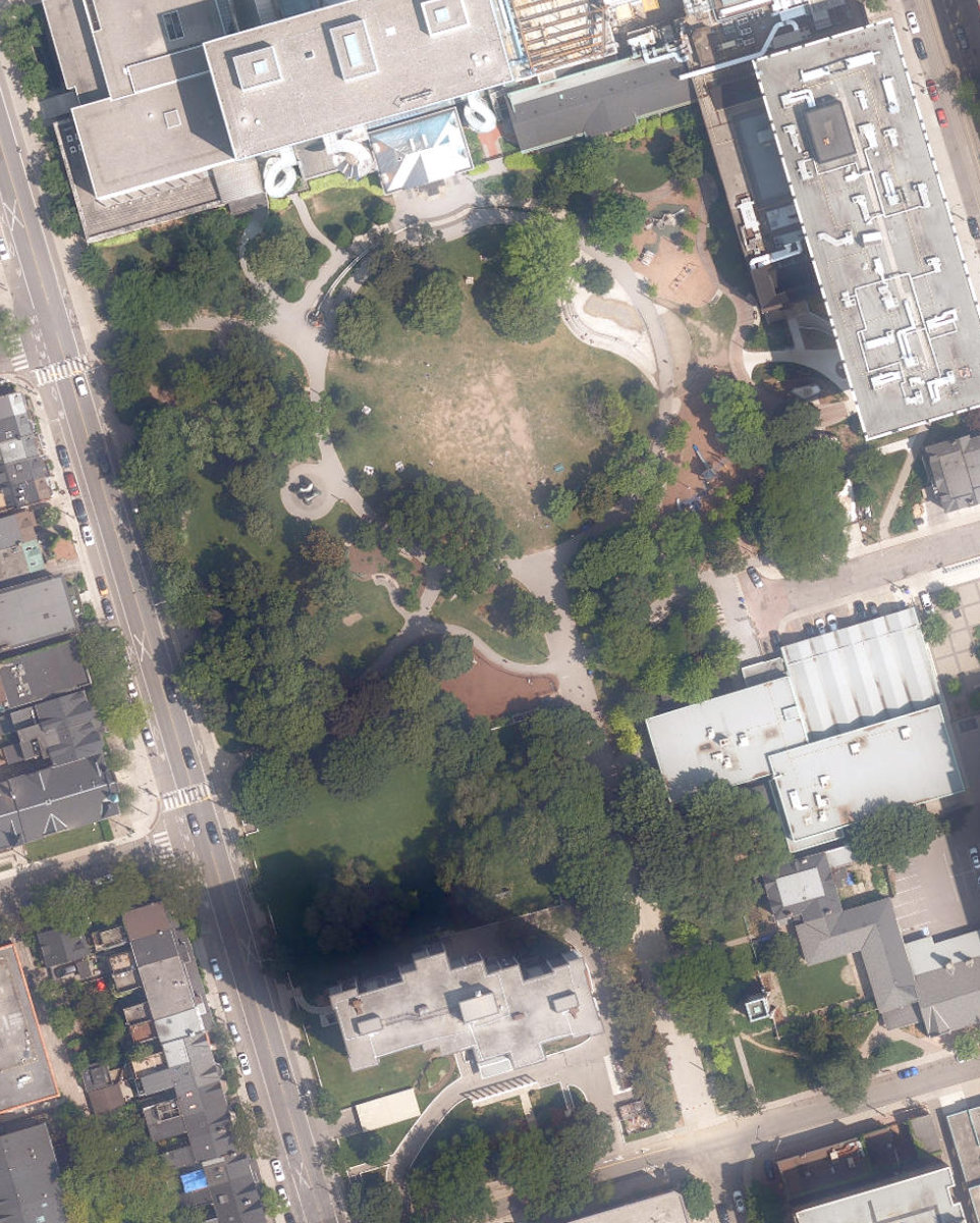 Grange Park — aerial / top-down view