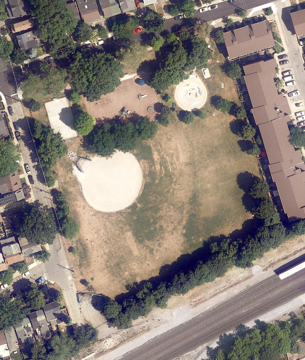 Stephenson Park — aerial / top-down view