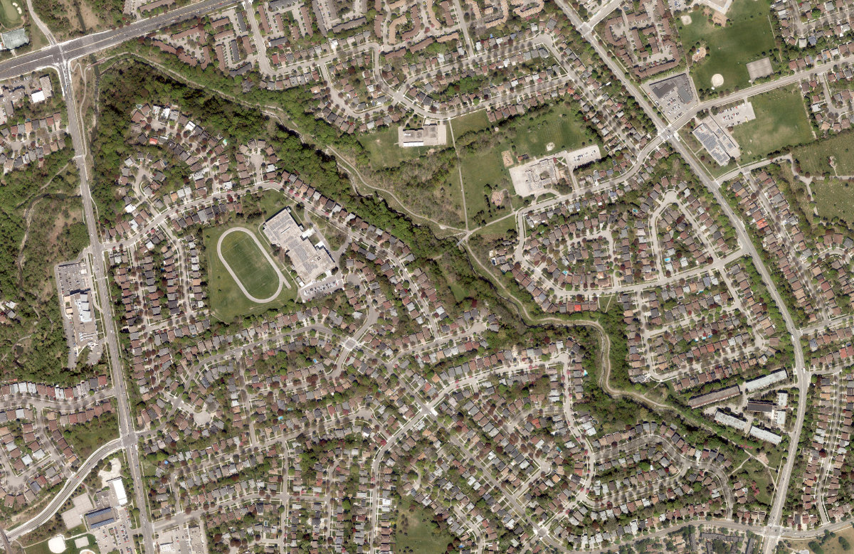 Duncan Creek Park — aerial / top-down view