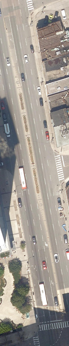 Yonge Street Median Traffic Island — site photograph