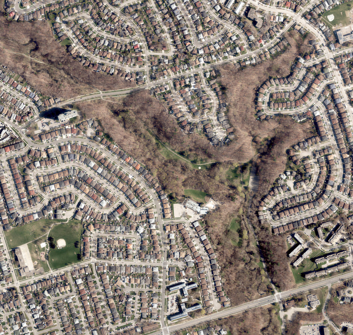 Northwood Park — aerial / top-down view