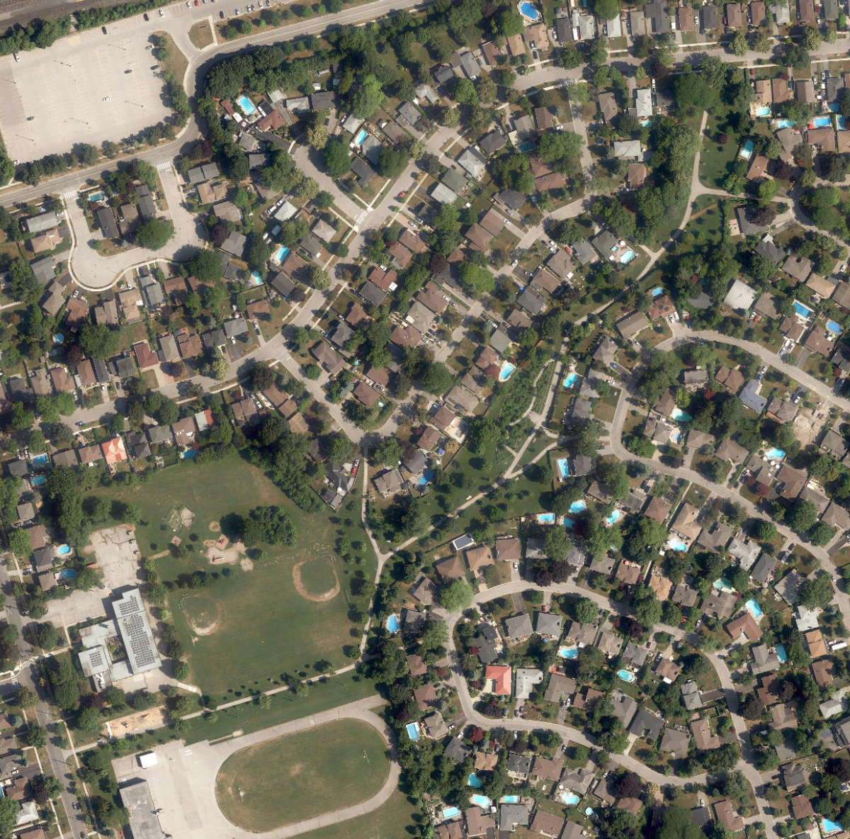 Guildwood Village Park — aerial / top-down view
