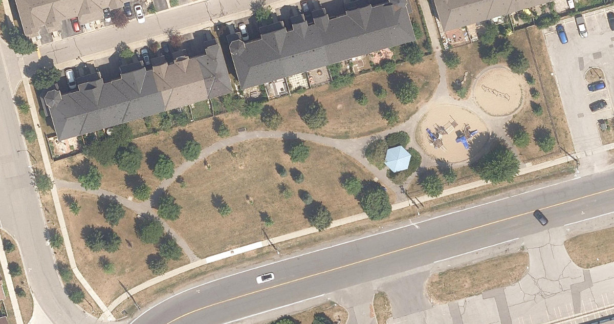 West Birkdale Park — aerial / top-down view