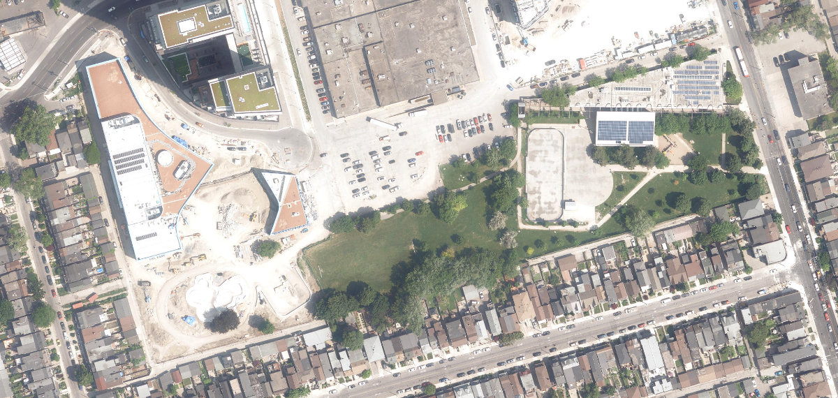 Wallace Emerson Park — aerial / top-down view