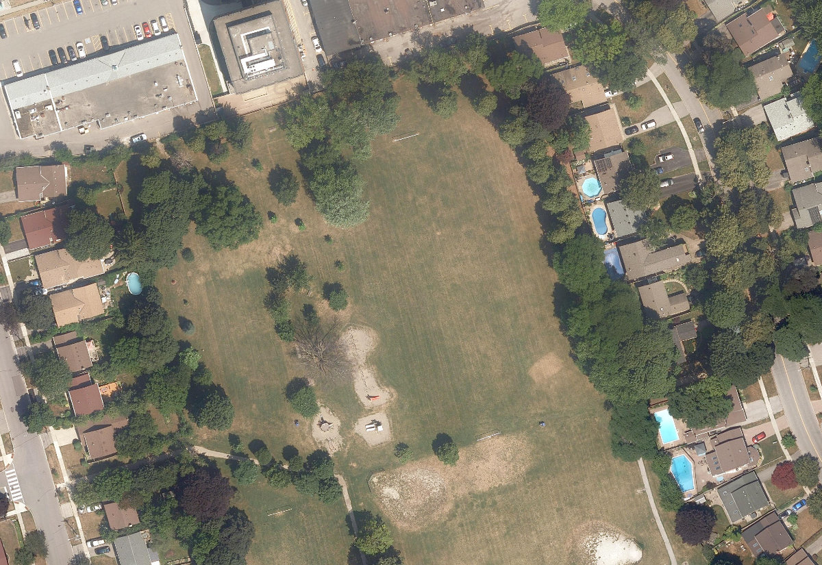 Edgewood Park — aerial / top-down view