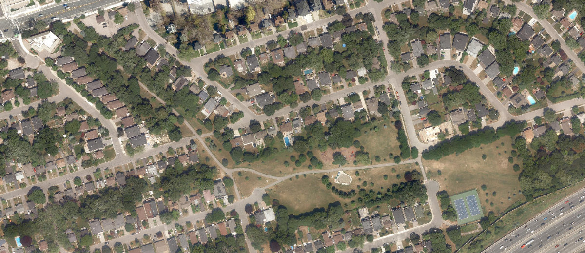 Glendora Park — aerial / top-down view