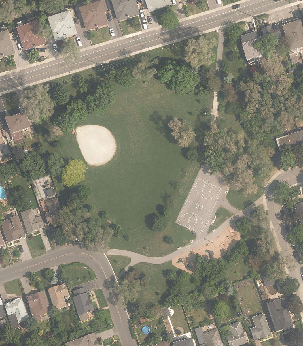 Noble Park — aerial / top-down view