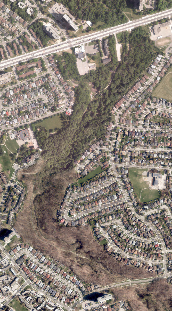 Derrydowns Park — aerial / top-down view