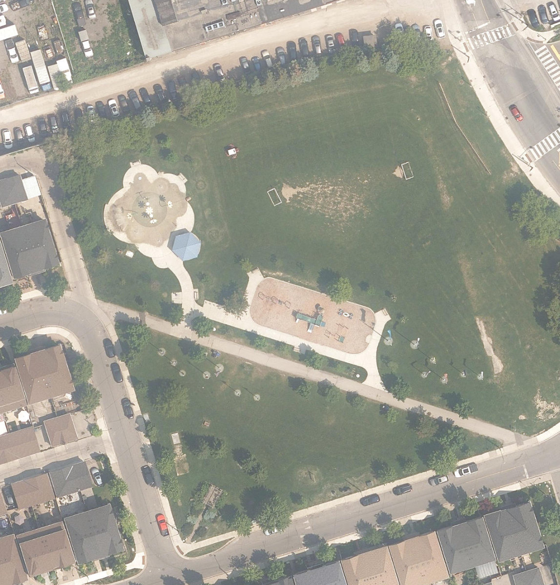 Maple Claire Park — aerial / top-down view