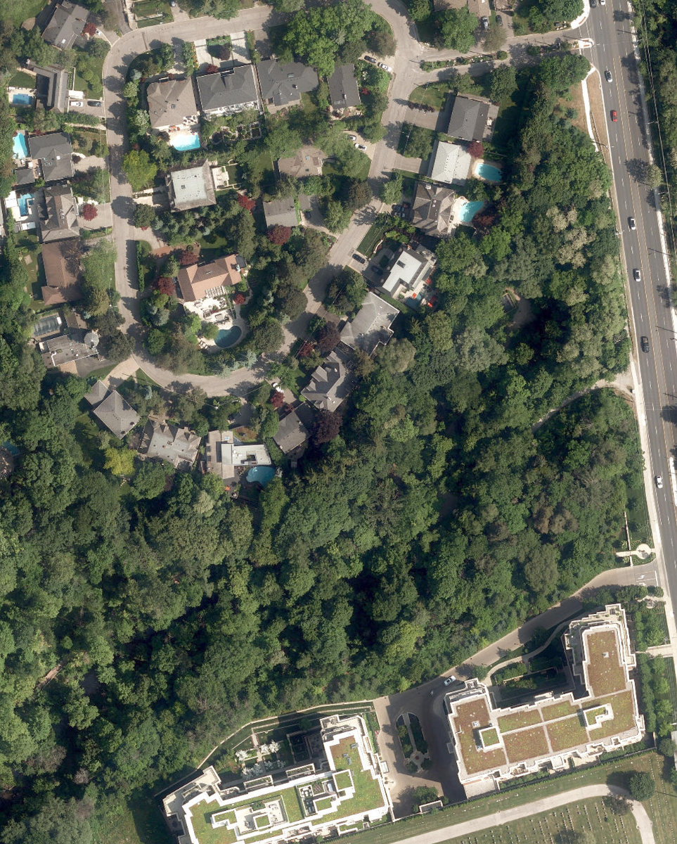 Sunnydene Park — aerial / top-down view