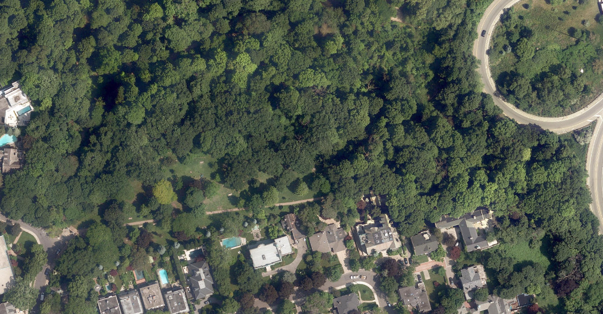 Craigleigh Gardens — aerial / top-down view