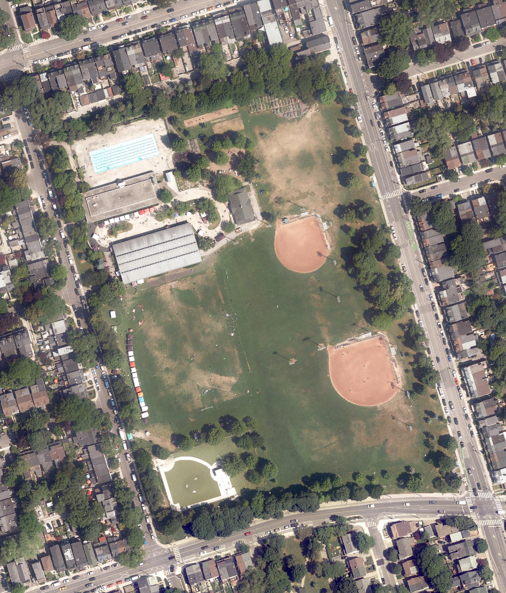 Greenwood Park — aerial / top-down view