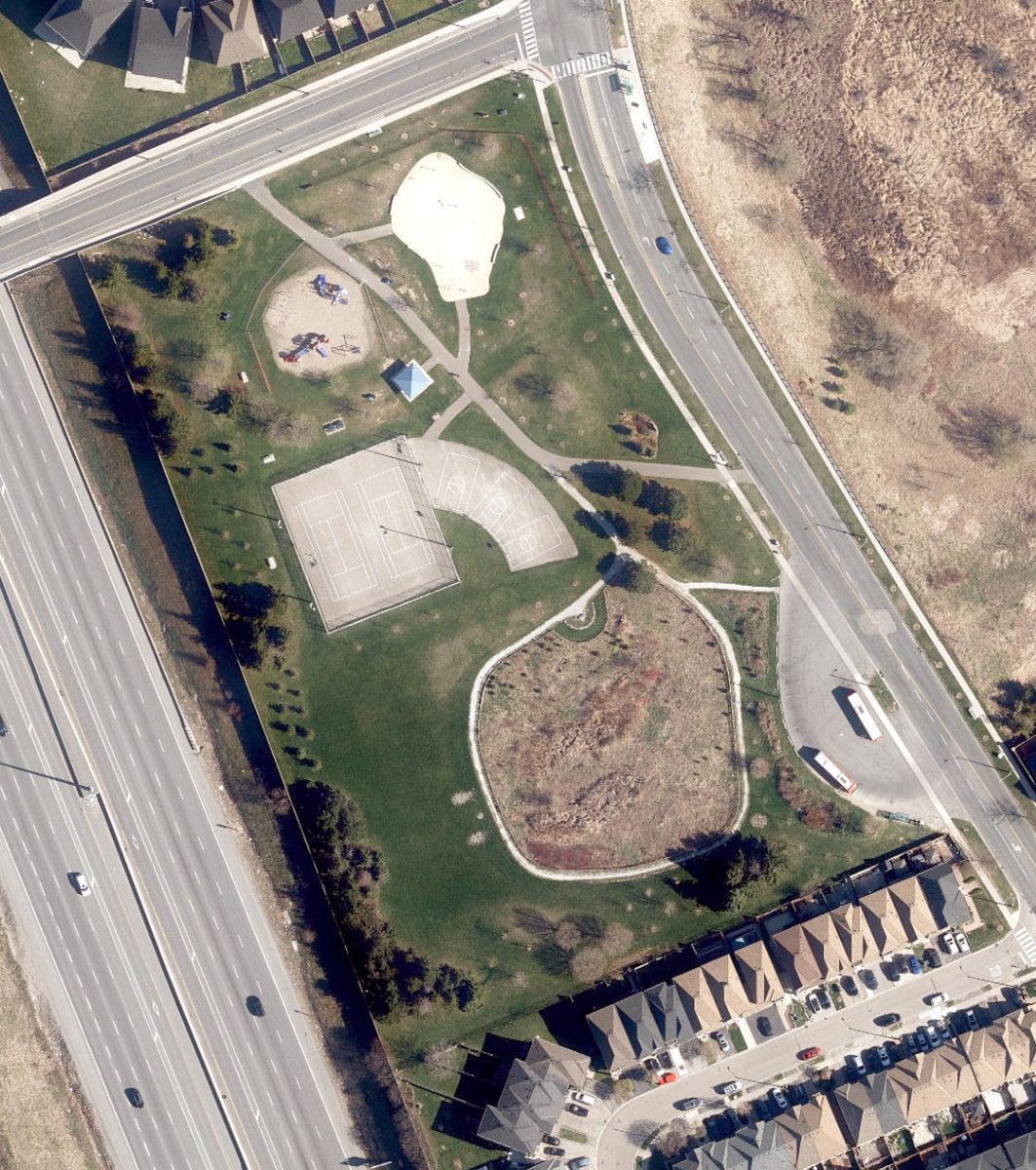 Indian Line Park — aerial / top-down view